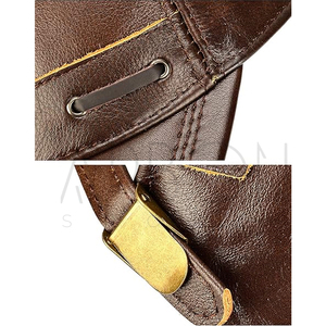 Casquettes en cuir pour adultes de haute qualité, personnalisées avec logo, durables, résistantes, confortables, meilleur fournisseur, dernières nouveautés - Product Image 5