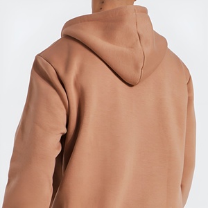 Camel Zip Up Graphic Hoodie Casual Streetwear Jacket Cotton Blend Fleece Full Zip Hoodie Custom Logo OEM ODM Wholesale Hoodies - Product Image 3