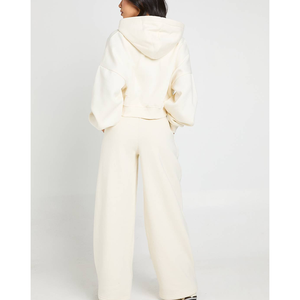 Pantalones de Mujer OEM/ODM, Transpirables, Estilo Urbano Americano, Pantalones Joggers de Pierna Ancha de Algodón y Poliéster - Product Image 5