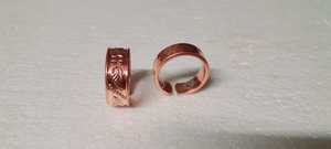 Bague tournante ajustable en cuivre pur faite à la main, bijoux unisexes pour un usage quotidien - Product Image 3