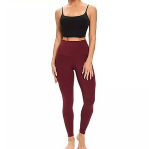 Women's High Waist Breathable Quick Dry Yoga Leggings Nylon Spandex Gym Fitness Workout Pants - Product Image 2