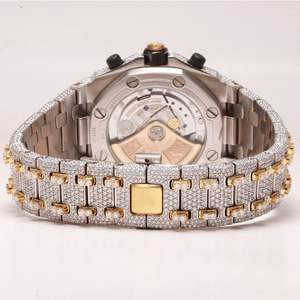 Nueva llegada VVS Clarity Leb Grown Diamond reloj de cuarzo de lujo de alta calidad Hip Hop marca Iced Out esferas personalizadas - Product Image 3