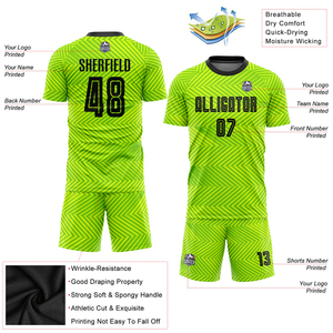 Custom Soccer Jersey Set Uniform Half Sleeve Blue <b>T</b>-<b>Shirt</b> 100% <b>Polyester</b> Moisture-Wicking Bulk Customized Soccer Wear for Sale - Product Image 5