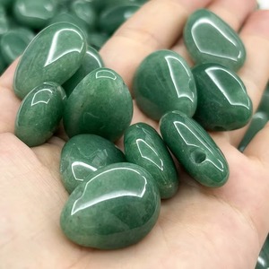 AAMNA GEMS Gotas de Aventurina Verde al por Mayor, Piedras Preciosas Naturales en Forma de Lágrima de la India, Certificadas por Terceros para la Fabricación de Colgantes - Product Image 3