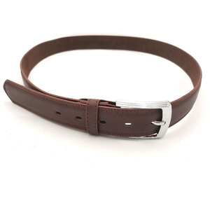Ceintures pour hommes en cuir de vachette de haute qualité OEMODM en gros avec logo personnalisé, boucle en acier, respirantes et imperméables, couleurs noir et marron - Product Image 1