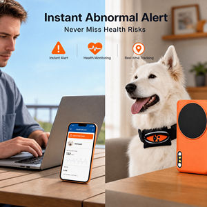 Lindo Rastreador GPS Naranja para Perros con Diseño de Huella de Pata, Bluetooth 4G, Rastreo en Tiempo Real, Almacenamiento en la Nube, Compatible con Aplicaciones iOS y Android - Product Image 4