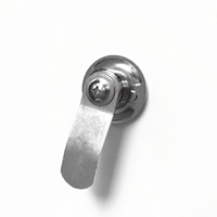 Serrure à came pour armoire électrique en alliage de zinc chromé, avec sécurité de grade 2 ANSI et 2 clés, pour achats en ligne