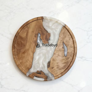 Bandeja Rectangular de Resina Hecha a Mano de Lujo, Pulida, con Patrón Personalizado para Decoración Elegante del Hogar, Venta al Por Mayor - Product Image 3