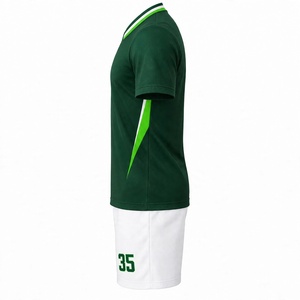 Conjunto de camiseta de fútbol verde bosque oscuro personalizado, uniforme de fútbol con nombre y número impresos, transpirable, de secado rápido, atlético - Product Image 4