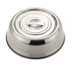 Couverture alimentaire ronde en acier inoxydable plaqué argent, organisateur de table, couvercle de plat, dôme avec poignée - Product Image 5