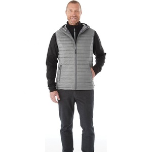 Mens Polyester Insulated Vest <b>Jacket</b> For Gym Running Hiking And Outdoor Adventure With Zipper Closure - Product Image 1