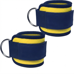 Wholesale Padded Fitness Ankle Straps with Steel D-Ring for Cable <b>Machine</b> Kickbacks Glute Workouts and Gym Leg Exercise Gear - Product Image 1