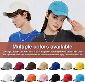 Gorra de Béisbol Azul de 6 Paneles, Ajustable, Unisex, Estilo Casual, Color Sólido, Tela de Algodón, para Adultos, Estilo para las Cuatro Estaciones - Product Image 6