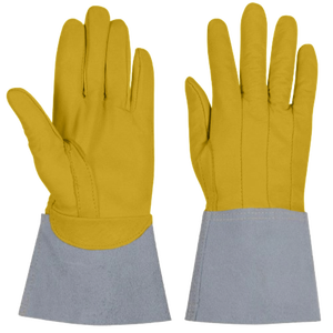 Guantes de Soldadura TIG Reforzados de Cuero de Vaca y Cabra de Alto Rendimiento con Puño de Seguridad de 11 oz, Antiestáticos, para Seguridad Industrial - Product Image 6