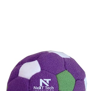 <b>Hacky</b> <b>sack</b> NeXT Tech INDUSTRIES Purple White Green Soccer Ball Lightweight Sport Toy 2.5 Inches - Product Image 3