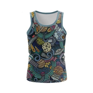 Camisetas sin Mangas Personalizadas para Hombre, Sublimadas, Tallas Grandes, Transpirables, de Secado Rápido, Ecológicas, de Spandex/Poliéster, Estilo Urbano - Product Image 3
