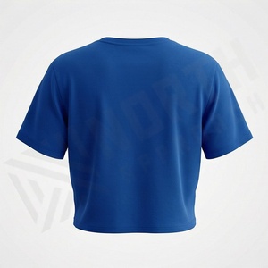 Ropa de Mujer, Tops Cortos Personalizados, Camisetas de Algodón, Ropa Deportiva para Yoga y Fitness, Ropa Casual Moderna para Damas, Camiseta con Color Personalizado - Product Image 2