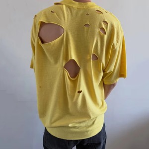 Camiseta de 250g, Talla Grande, 100% Algodón, Cuello Redondo, Manga Corta, Ecológica, Transpirable, Informal Elegante, de Secado Rápido, para Hombres, Mujeres y Parejas, Color Sólido - Product Image 4