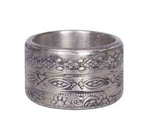 Décoration de table de mariage Porte-rond de serviette en métal moderne Anneau de serviette classique en métal Design macramé personnalisé - Product Image 3