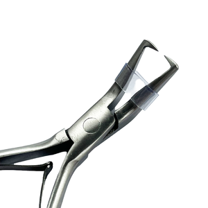 Pinzas de Acero Inoxidable de Primera Calidad, Color Negro, para Extensiones de Cabello, Pinzas de Anillo Micro para Uso Profesional en Salón - Product Image 2