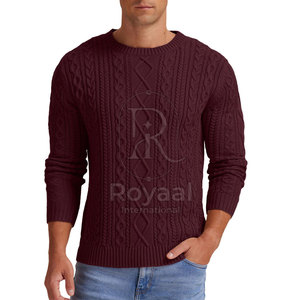 Pulls d'hiver pour hommes, couleur unie, vente en gros, basiques de la mode, pulls les plus vendus pour hommes - Product Image 3