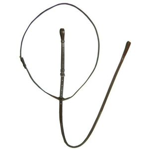 Martingale en cuir véritable surélevée à double surpiqûre fantaisie avec attache, réglable et durable, équipement d'entraînement équestre anglais - Product Image 1