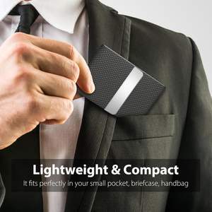 Luxury Braided PU Leather Business Card Holder Professional Magnetic Name Card Case Slim Wallet <b>for</b> Office and Business <b>Gifts</b> - Product Image 4