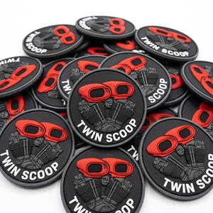 Fabricant Direct Patch en Caoutchouc 3D, Badge Rond en PVC Souple, Motif Radeau en Bois et Montagne Rivière, pour Sac à Dos, Veste, Casquette, Uniforme d'Extérieur - Product Image 3