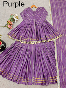 Indian & Pakistan Clothing Gharara Designs Punjabi Girl Sexy Beautiful Salwar Suit Neck Designs Sarara Woman Dress Wholesale - Product Image 4