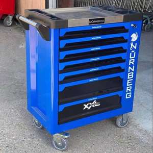 Boîte à outils de camion en alliage d'aluminium chromé, 16 compartiments, verrouillable, étanche, anti-poussière, surface en plaque diamantée, taille 20x15x10cm - Product Image 4