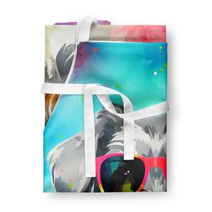 Schnauzer Hippie Dawg Unisex Large Multicolor Kitchen <b>Apron</b> for Cooking Baking Crafts <b>Gardening</b>-Adult Women and Men - Product Image 3