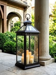 Faroles Cuadrados de Hierro Negro, Decoración Interior Ecológica con Luz de Vela para Ramadán - Product Image 5