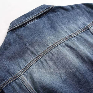Veste en jean durable pour homme, tissu en jean mélangé coton, coupe classique, style streetwear, vêtement décontracté, veste en jean premium pour homme - Product Image 4