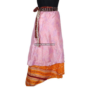 Trendy Handmade <b>Beach</b> Wear Sexy Silk <b>Wrap</b> Long Skirt Newest Summer Printing Girls Silk Skirt Indian Silk <b>Wrap</b> Vintage Women - Product Image 2