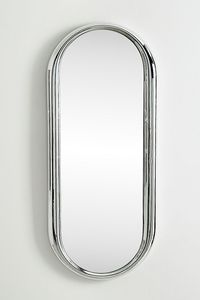 กระจกติดผนังรูปวงรีทรงโมเดิร์น ยี่ห้อ Linea Exports Inc กรอบสแตนเลส ตกแต่งบ้าน หนา 6 มม. - Product Image 3