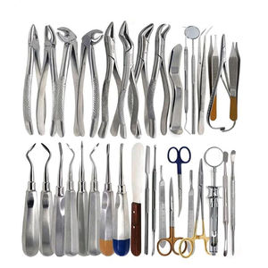 Kit d'instruments chirurgicaux pour extraction dentaire, lot de 34. - Product Image 1