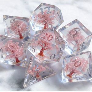 Juego de dados de fantasía coloridos hechos de resina para juegos de rol, aventuras de mesa, fiestas de juegos y regalos - Product Image 5