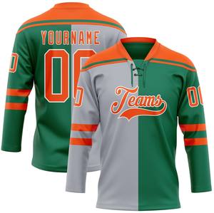 Maillot de hockey sur glace personnalisé imprimé par sublimation intégrale, vêtements d'équipe 100 % polyester, séchage rapide, antibactérien, équipe personnalisée - Product Image 3