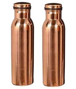 BURAQ HANDICRAT Copper Water <b>Bottle</b> 1L Design for Travel - Product Image 5