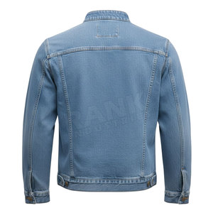 Veste en jean pour homme avec impression de logo personnalisé, créez votre propre veste en jean tendance, veste d'hiver - Product Image 2