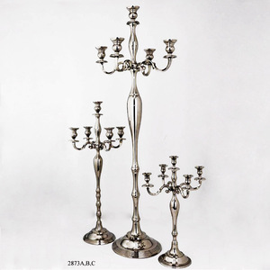 Premium Crystal 5 Arm <b>Candle</b> Stand Luxury Wedding Candelabra for Banquet Table Centerpiece Decor - Product Image 1