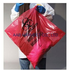 Bolsa lateral de plástico biohazard reutilizable para basura de Hospital, impresión en huecograbado, tamaño personalizable reciclable para embalaje cosmético - Product Image 5