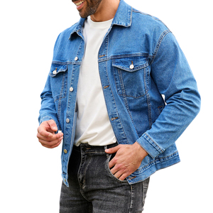 Ventes en gros de vestes en jean pour hommes FLY HUMBLE SPORTSWEAR, col rabattable personnalisable, respirantes, antibactériennes, écologiques - Product Image 5