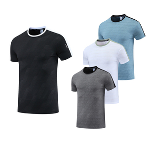 Camiseta Deportiva Personalizada de Alta Calidad para Hombre, 90% Poliéster, 10% Elastano, Cuello Redondo, Transpirable, para Correr - Product Image 1