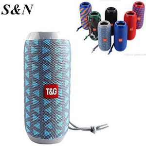 T&G Portable <b>Bluetooth</b> <b>Speaker</b> Red Blue Checkered Pattern <b>With</b> Carrying Strap For Outdoor Use - Product Image 2