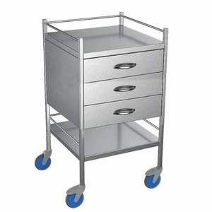 MediServe Stainless Steel 304/316/800 Surgical Supply <b>Trolley</b> with Customizable Sizes and Logo for Clinics - Product Image 3