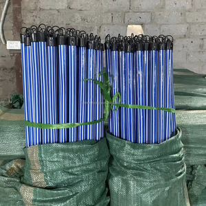 Colorido 120cm respetuoso con el medio ambiente Durable eucalipto madera Italia hilo Vietnam escoba palo PVC escoba cabeza madera recogedor - Product Image 6