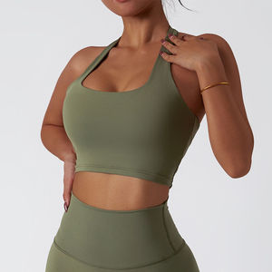 Vêtements de sport en gros, ensemble de 3 pièces de haute qualité, ensembles de fitness avec fermeture éclair, ensemble de yoga à manches longues, soutien-gorge de sport et leggings, manches longues - Product Image 5