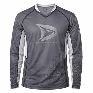 Custom <b>Holographic</b> Sublimated UPF 50+ Long Sleeve Angler Fishing Performance Jersey Quick-Dry OEM Tournament Shirt - Product Image 2