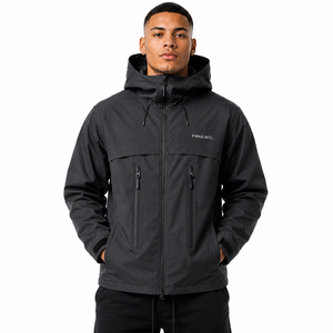 Chaqueta Impermeable Unisex de Alta Calidad, Chaqueta Cortavientos para Exteriores, con Capucha, Estilo Casual Holgado, Chaquetas Impermeables para Hombre - Product Image 3